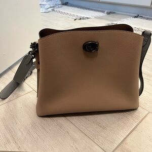 Coach Tan Shoulder Bag Colorblock